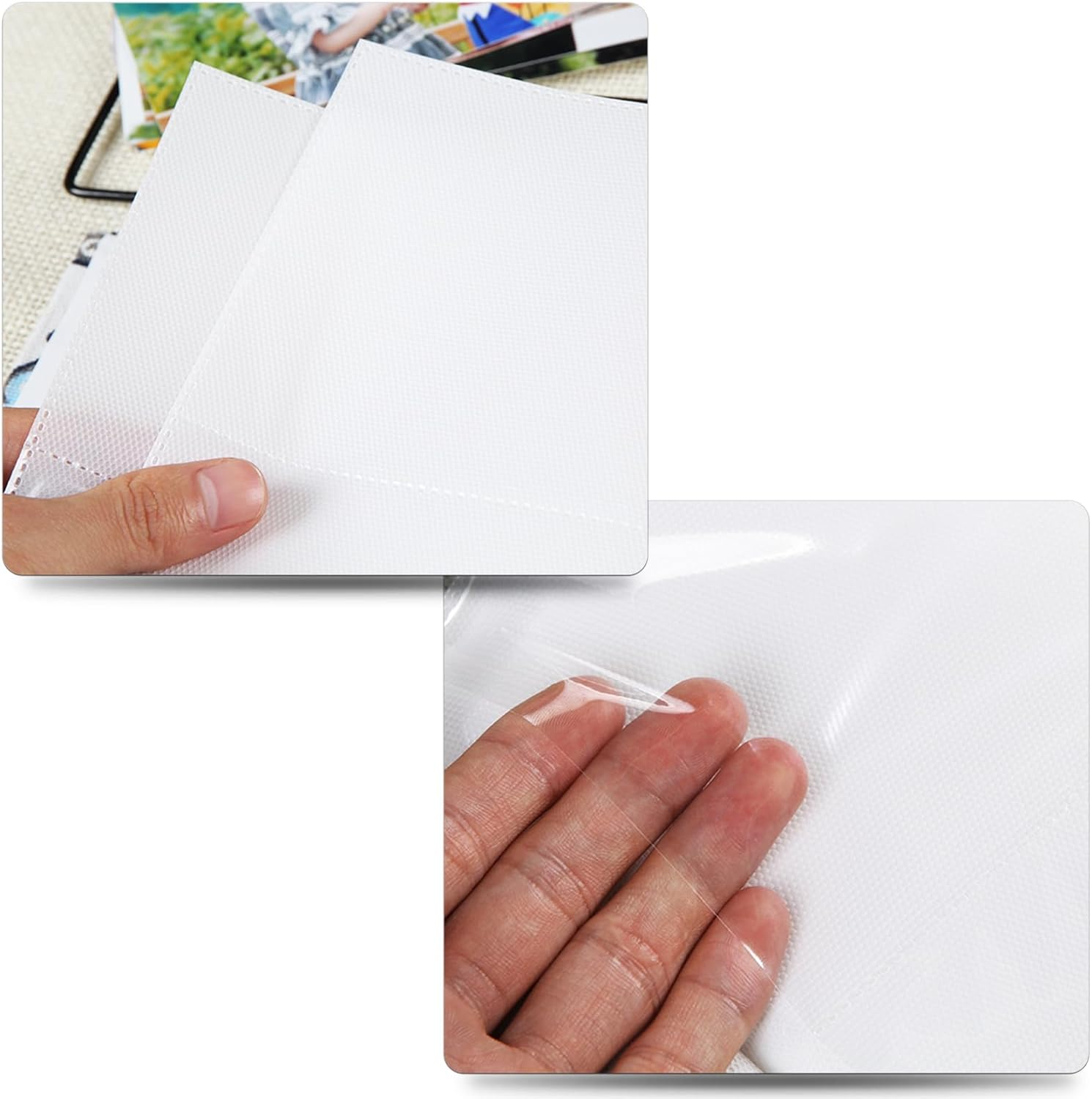 Kids Photo Album, 100 Pockets 10X15 Small Picture Album Book, Slip-In Linen Cover Photo Book for Boys, Girls, Family(Rabbit) image number 2