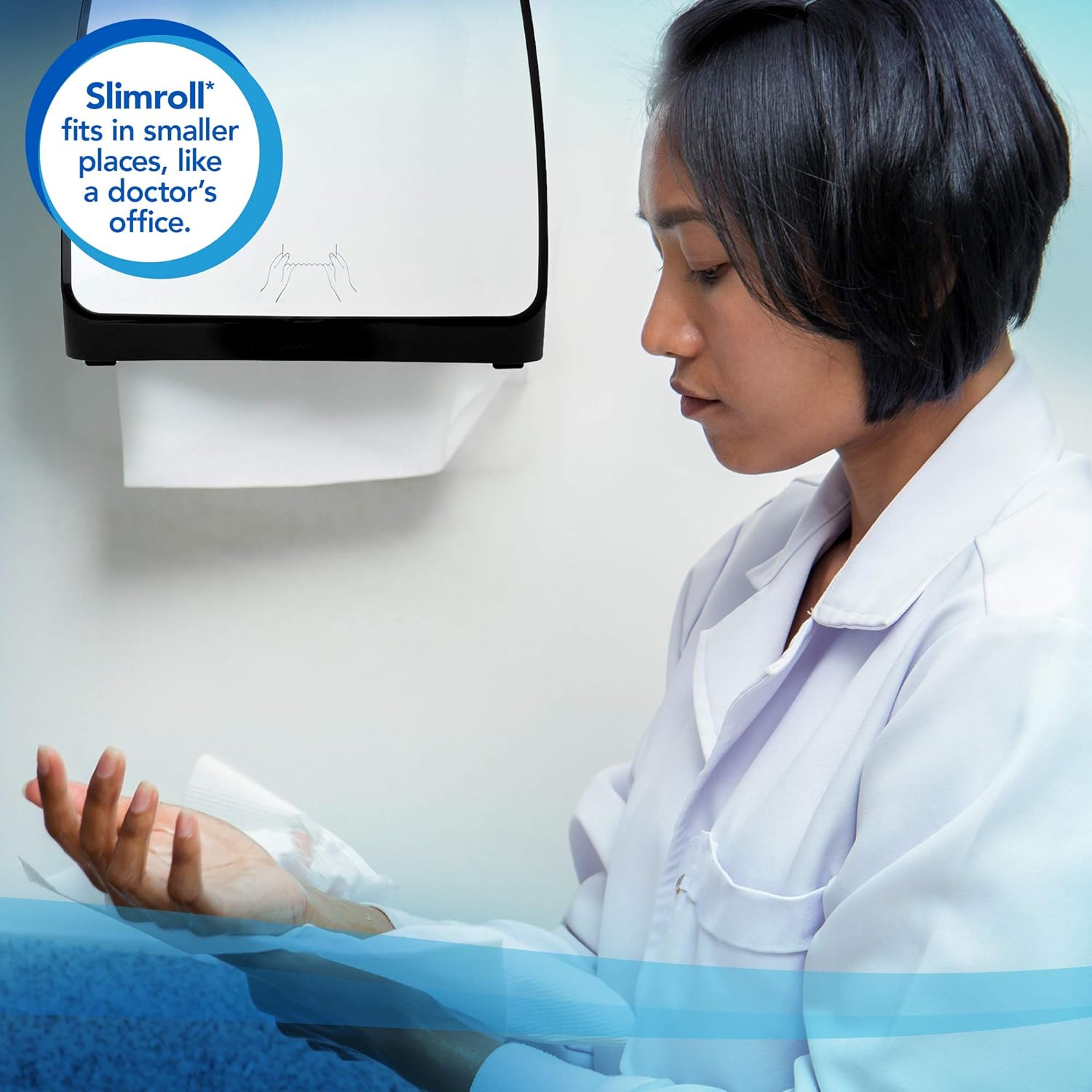 SCOTT Slimroll Paper Hand Towels (12388), White Paper Towel Roll, 6 Compact Rolls/Case, 176M / Roll (1056M) image number 3