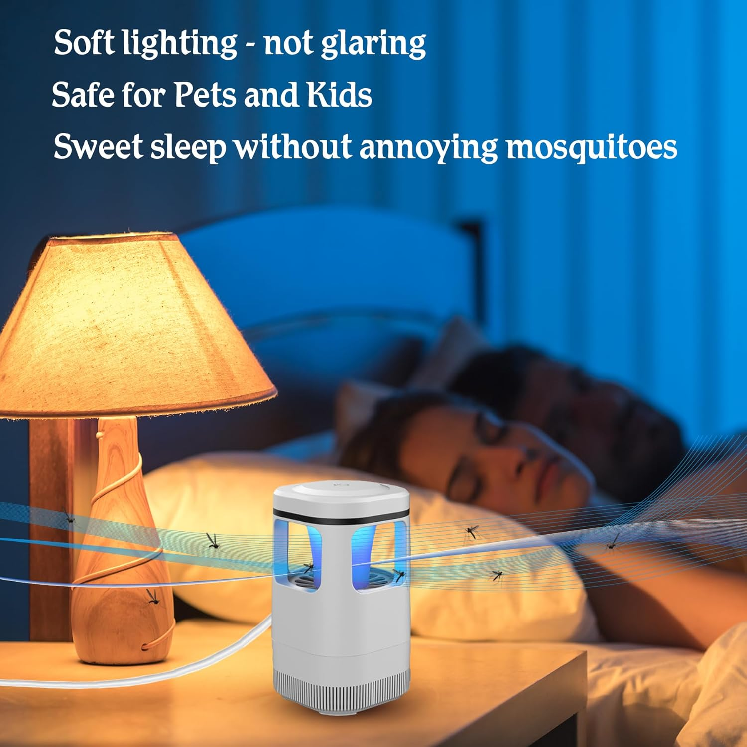 Electric Fly Catcher, IGGDOQI Portable Bug Zapper, USB Mosquito Killer, Fly Killer UV Insect Killer Bug Zapper, 360&deg; Attract Zap Flying Insect for Patio Bed Office Camping and Home image number 2
