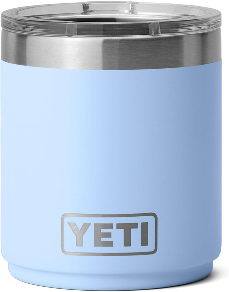 YETI Rambler 10 Oz Stackable Lowball 2.0, Vacuum Insulated, Stainless Steel with Magslider Lid, Navy