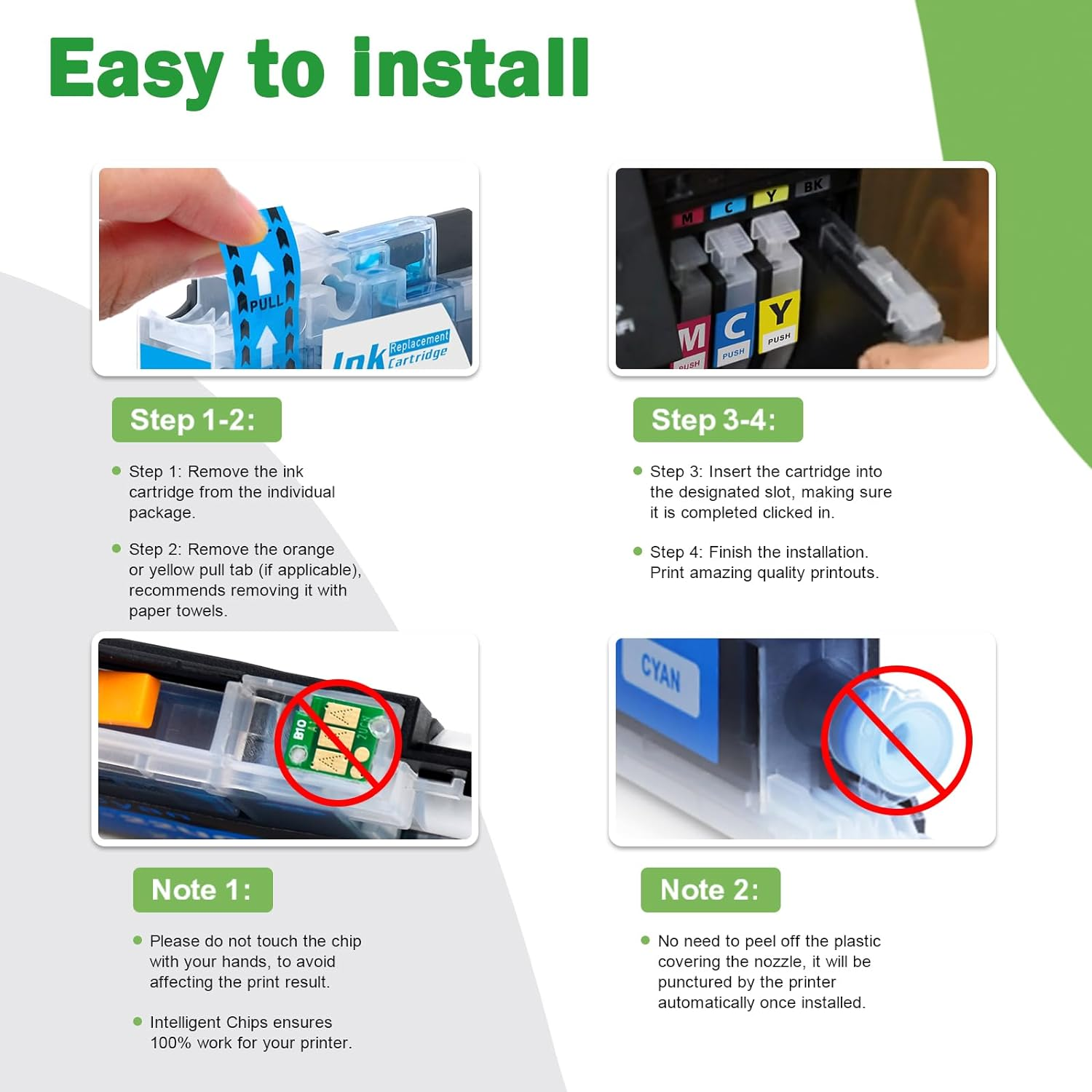 Greenark 49 XL 49XL Ink Cartridge Replacement for Epson Expression Home XP-2205 XP-4205 Printer (Black, Cyan, Magenta, Yellow) image number 1