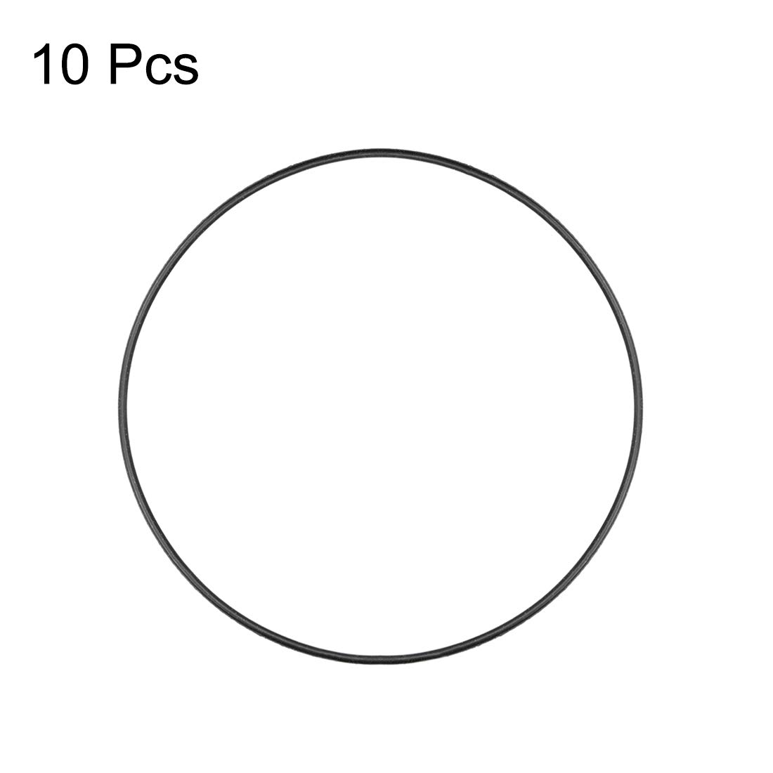 Uxcell Nitrile Rubber O-Rings 82Mm OD 79Mm ID 1.5Mm Width, Metric Nitrile Rubber Sealing Gasket for Automotive Machine Plumbing, Pack of 10