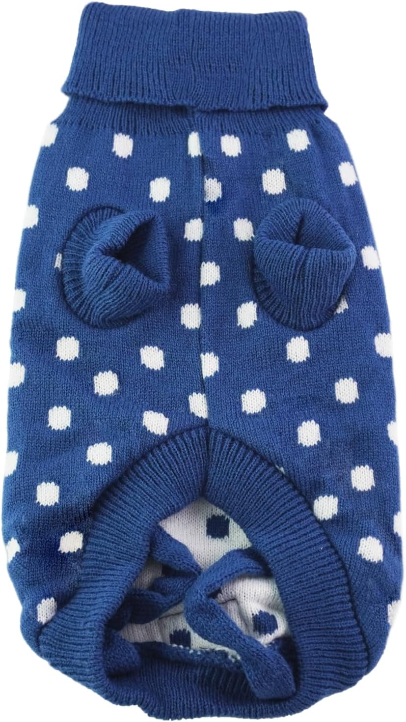Dan & Sam Dog Jumper, Navy Dream, 50Cm - Lightweight, Breathable and Cozy, Stretch Fit, Fashionable Design - Ideal for Indoor & Outdoor Comfort