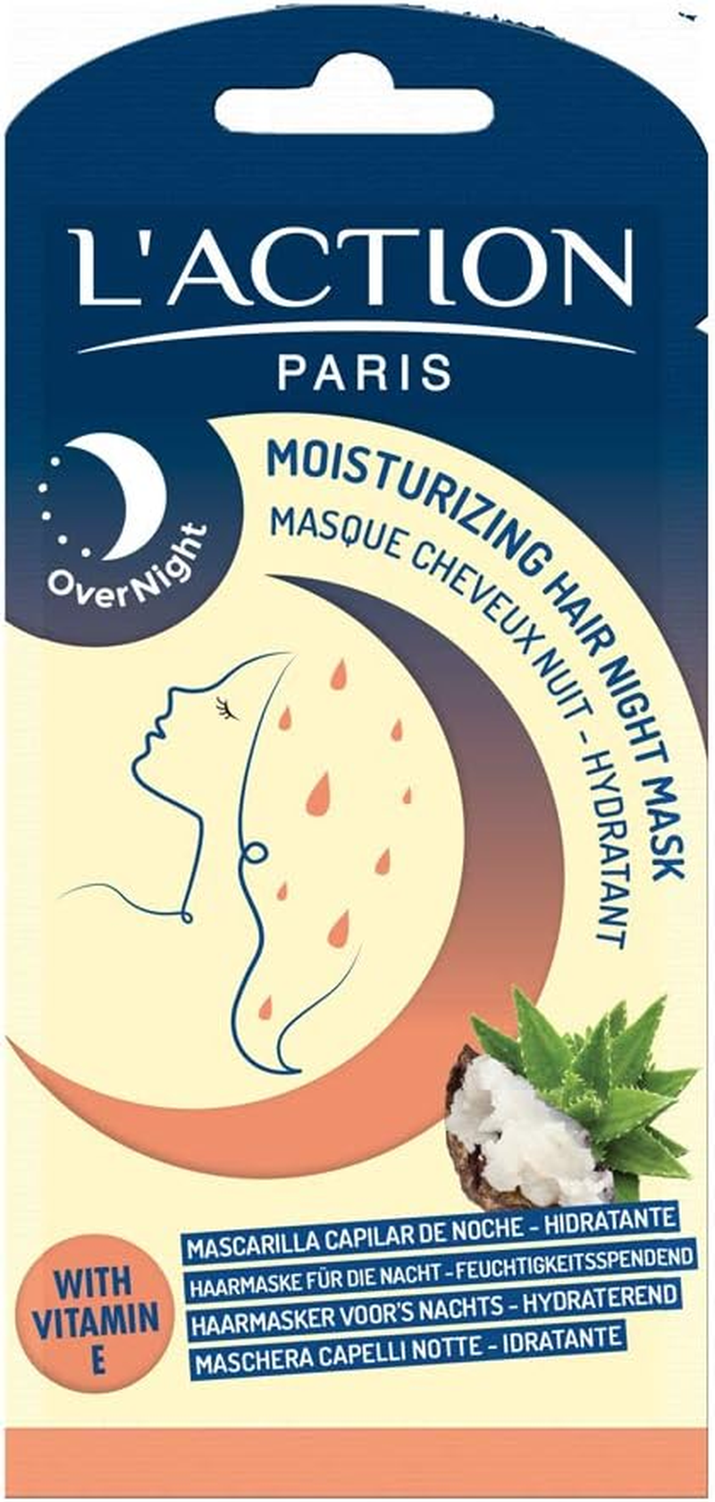 L'Action Paris Moisturising Hair Night Mask - TRIO image number 1