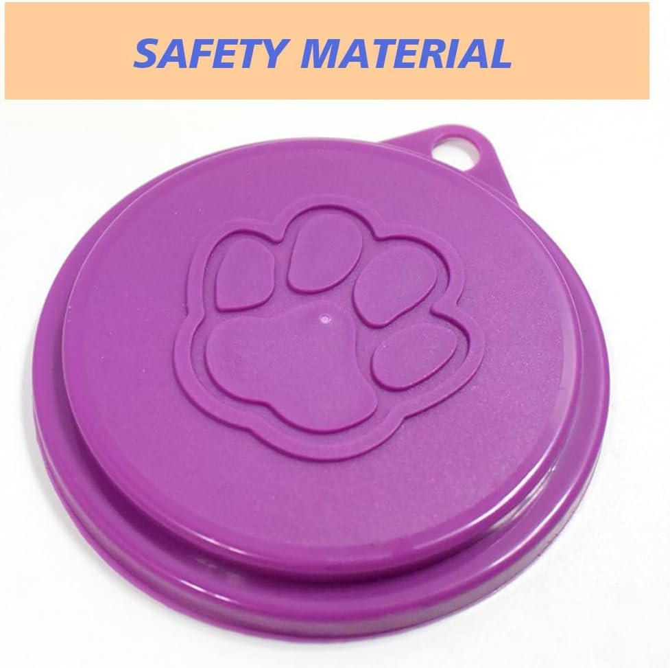 1 PCS Pet Food Can Plastic Lids Caps Reusable Reusable Plastic Dogs Cats Can Tin Cap Lid Cover, Random Color and Exquisite Workmanship Useful Pet Food Storage- image number 4