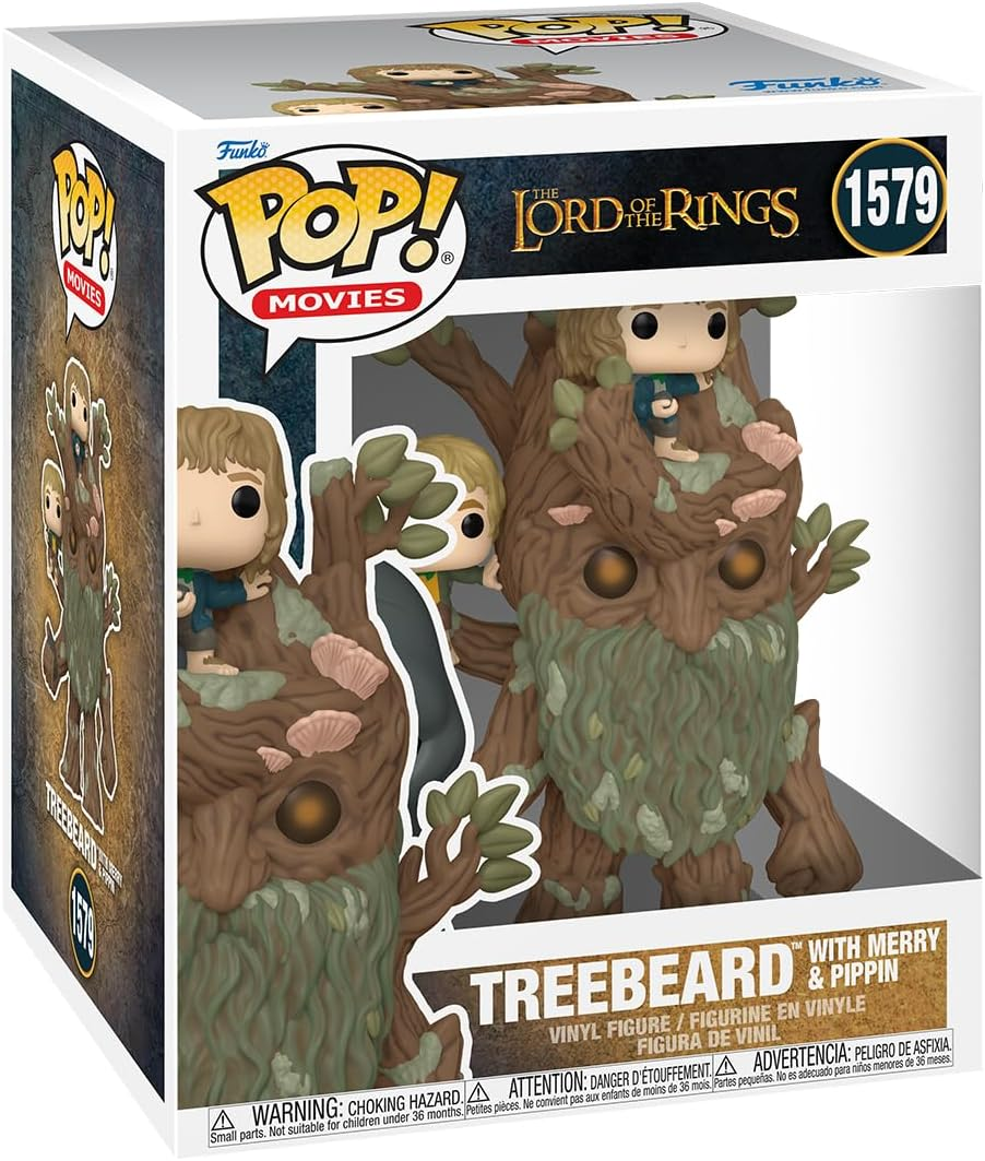FUNKO POP! Super 6-Inch: Lord of the Rings - Treebeard W/ Mary & Pip image number 1