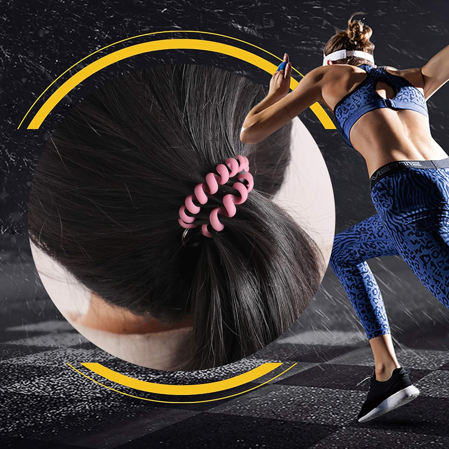 LGEGE Stretchable Wristband Wristlet Keychain image number 6