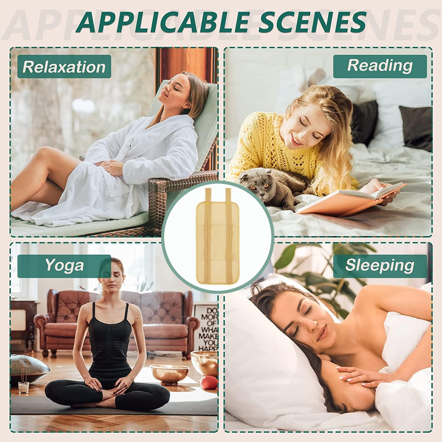 Castor Oil Pack Wrap,1Pc Castor Oil Pack Compress Reusable Castoroil Pack Wrap,Reusable Castor Oil Pack,Castor Oil Pack for Liver,Castoroil Pack Wrap,Castor Oil Packs for Liver Detox image number 4