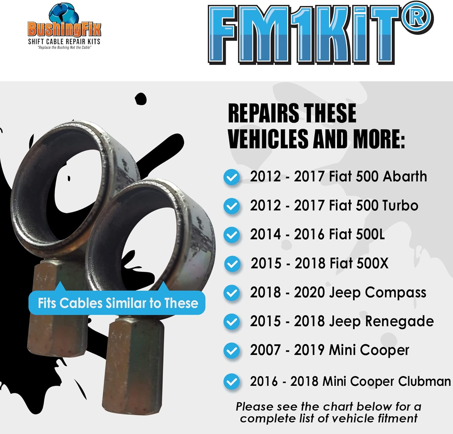 Bushing Fix Fm1Kit - Transmission Shift Cable Bushing Repair Kit image number 5