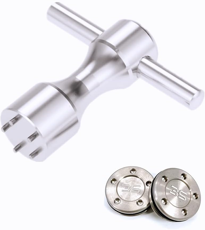 ROYMADE Golf Putter Weights 2Pcs 5G/10G/15G/20G/25G/30G/35G/40G/45G with Wrench Kit Set Compatible with Titleist Scotty Cameron Putter Golf Accessory (2Pcs 35G+Wrench) image number 4