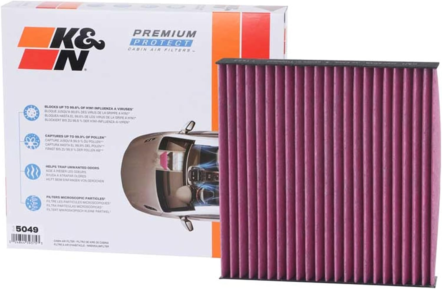 K&N DVF5049 Disposable Cabin Air Filter image number 4