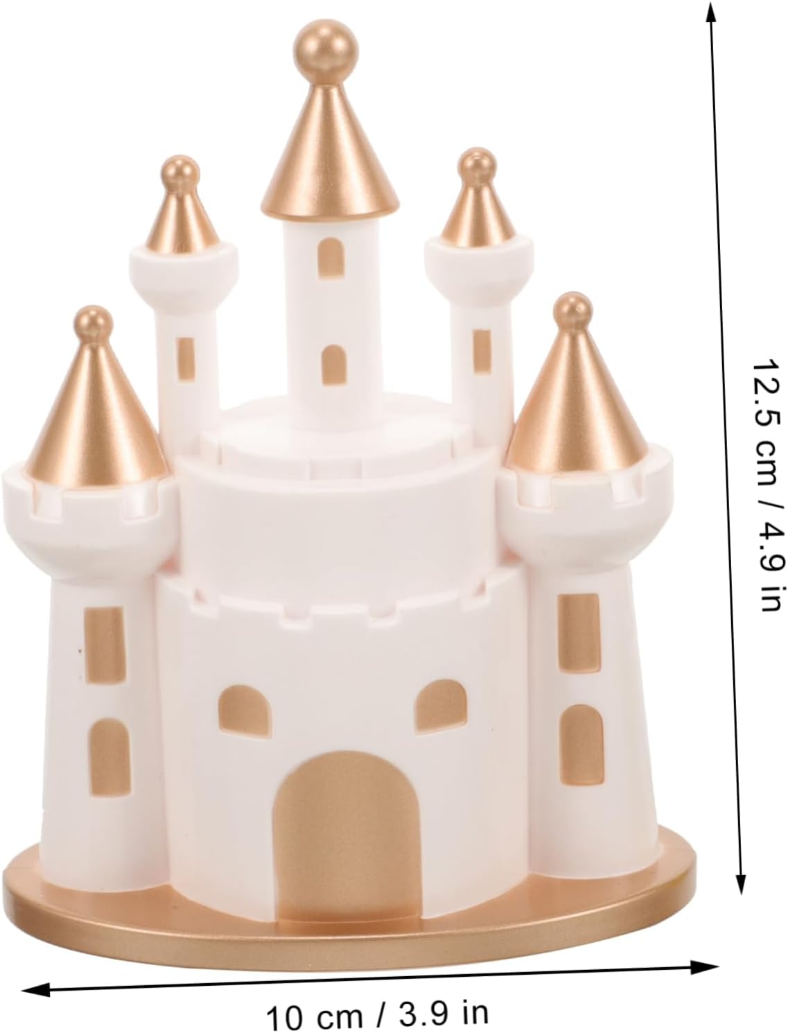 2Pcs Elk Castle Ornaments Christmas Party Adornments Lovely Desktop Decors for Xmas Creative Home Garden Decorations for Christmas Reindeer Display image number 1