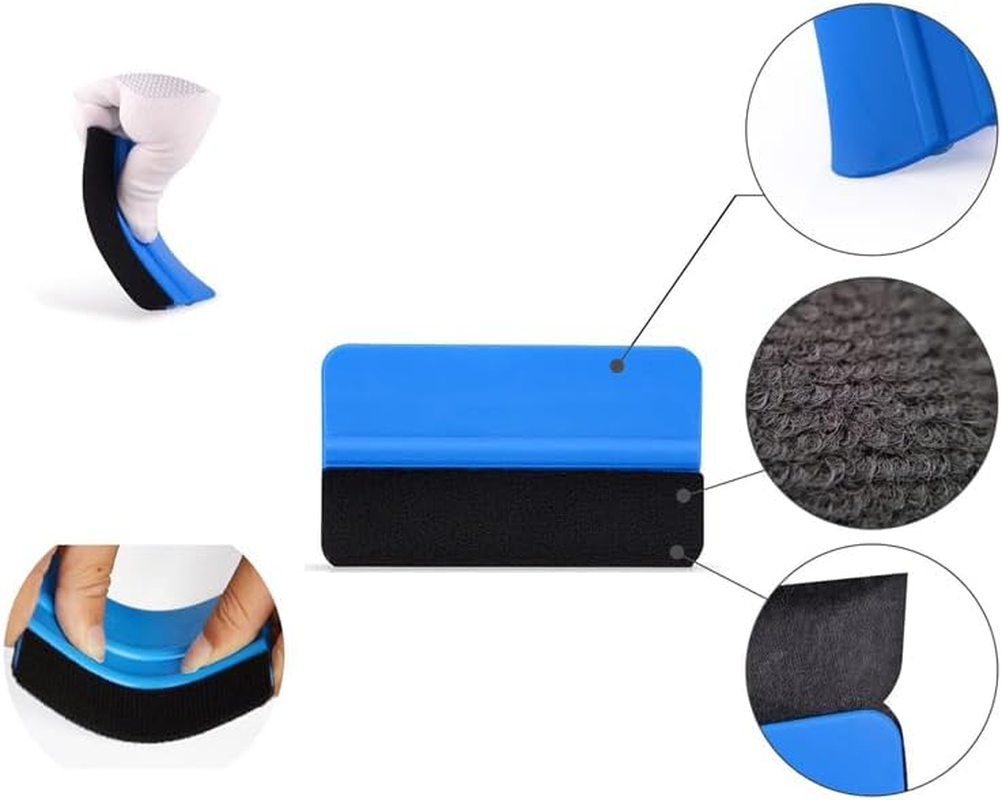 AIMALL 19-Piece Car Wrap Vinyl Tools Kit - Professional Carbon Fiber Squeegee, Safety Cutter & Felt Tools for Vinyl Installation, Window Tint & PPF Application image number 1