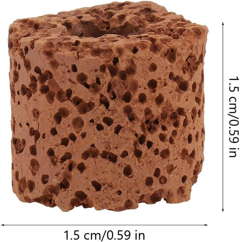 POPETPOP Aquarium Plant Fixed Rings 30 Pcs Pottery Weighted Water Plant Holders for Fish Tank Landscaping Decoration without Substrate image number 3