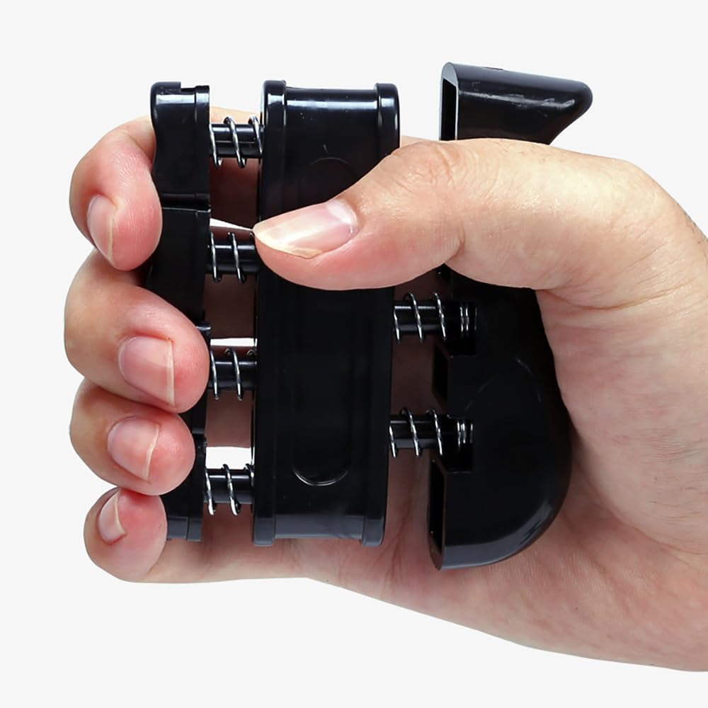 Tongke Hand Grip Strengthener, 5-60 KG (22-132Lbs), Finger Exerciser, Hand Grip Circle, Finger Trainer, Stress Relief Ball, Black, Silicone, Ball, Hand Strengthener, Exerciser image number 1