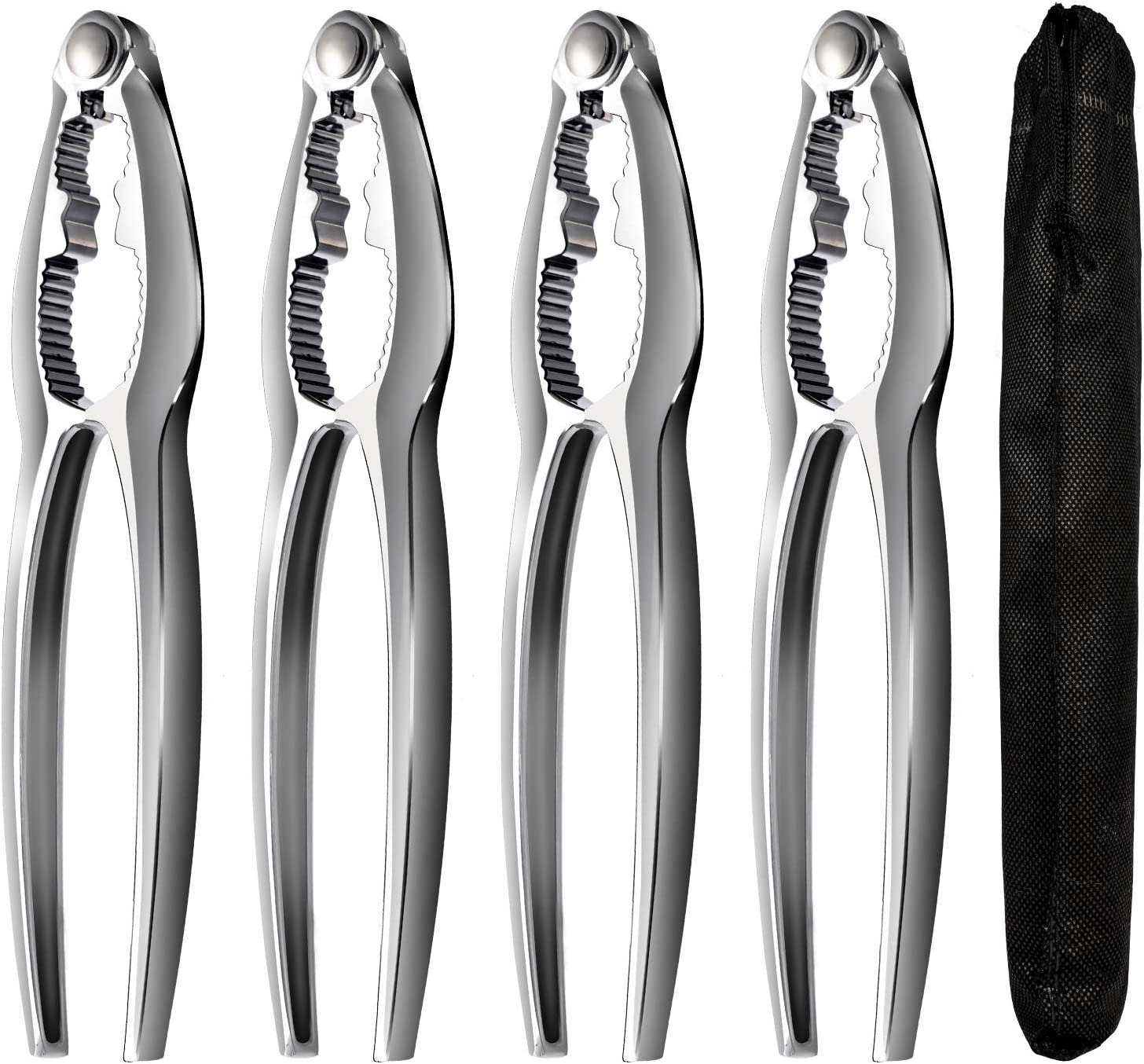 Crab Leg Crackers and Tools Shellfish Crab Claw Cracker Seafood Lobster Crackers and Tools, 4 Pack Nut Crackers for Crab Legs image number 5