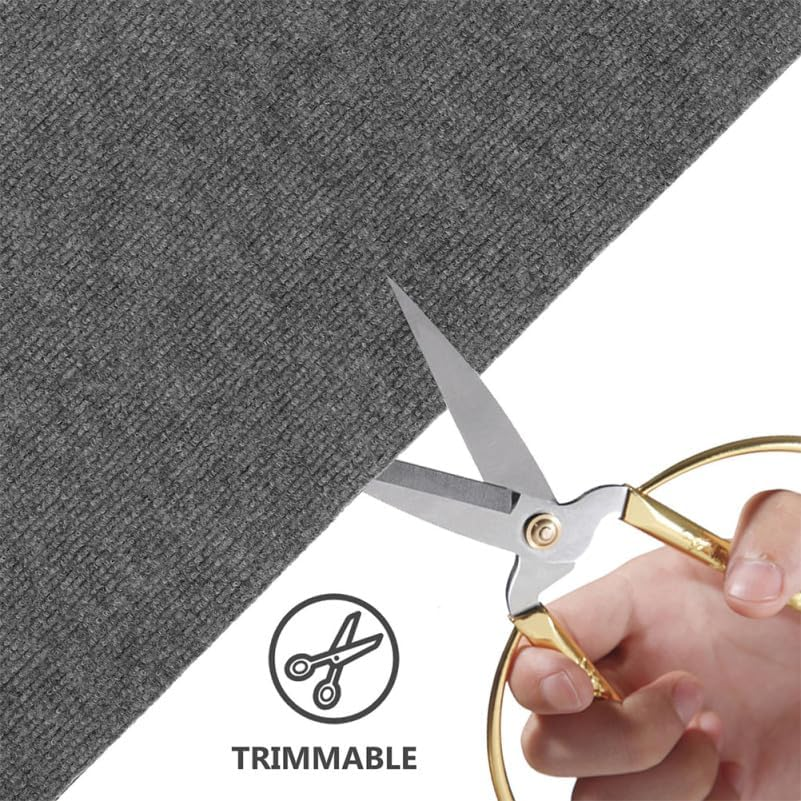 HANABASS Cat Scratch Pad 30X60Cm Self-Adhesive Furniture Protector Cuttable Cat Scratcher Mat for Couch and Trees Light Grey image number 1