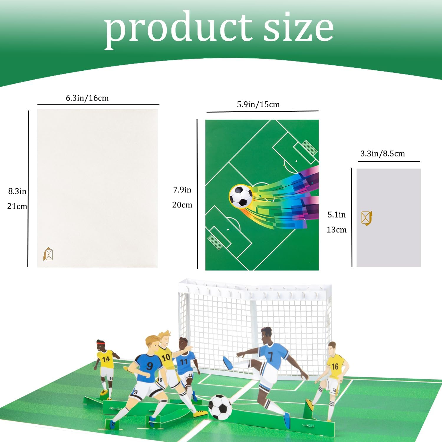 Magic Ants Pop-Up Birthday Card- Soccer Themed Father'S Day 3D Greeting Card