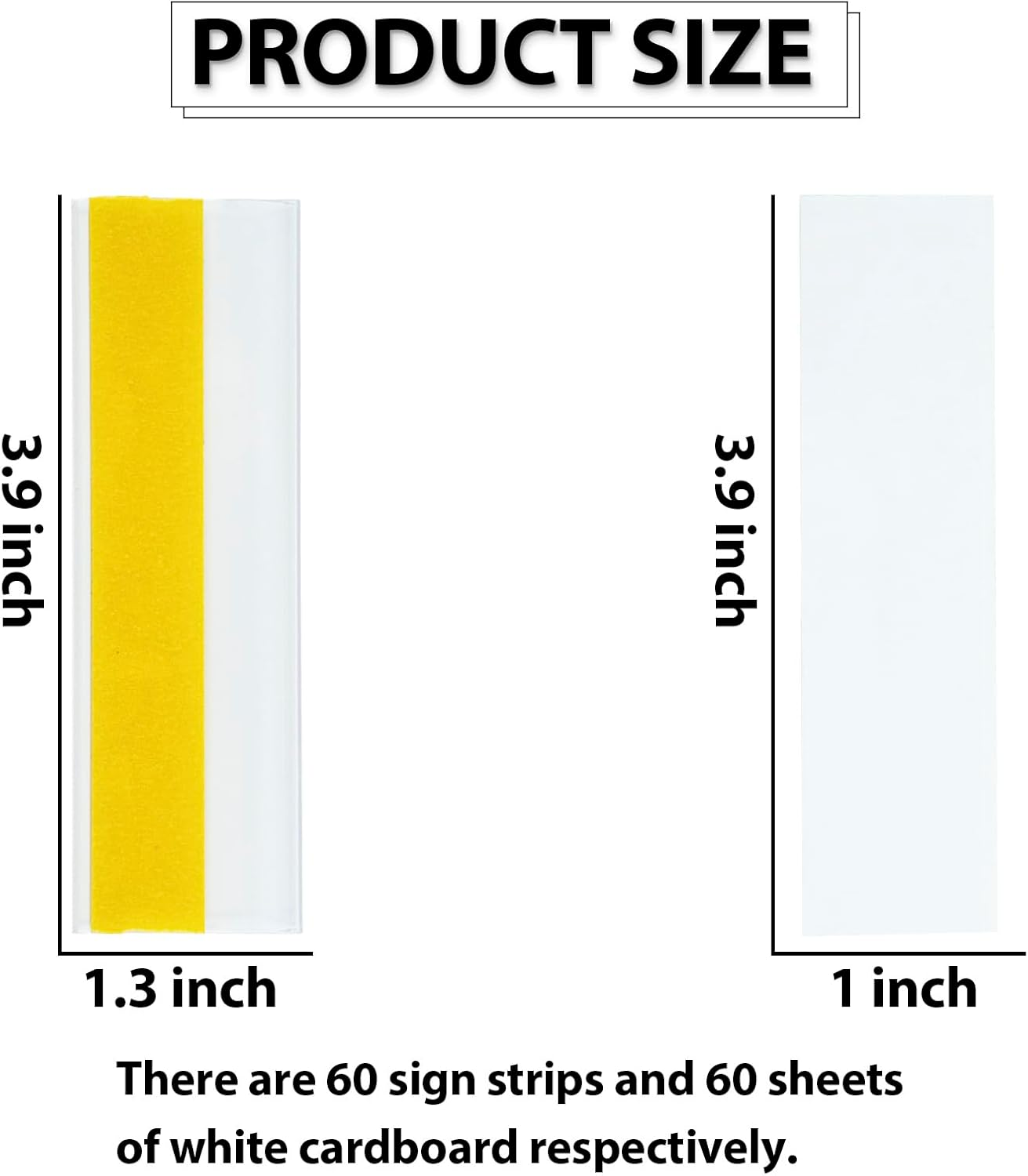 60 Pcs Self Adhesive Label Holders Shelf Tag Label Holders with Paper Inserts Plastic Price Tag Holder Label Holders for Storage Bins (Transparent Color) image number 6