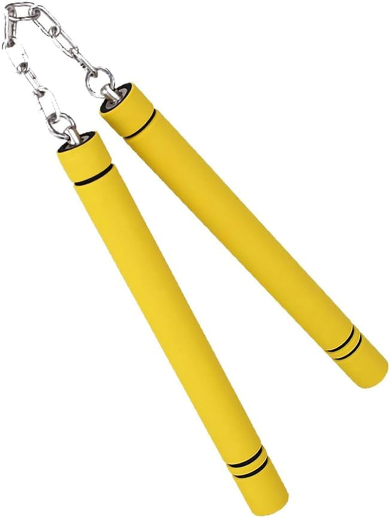 Foam Nunchakus Martial Arts Foam Training Practice Nunchucks with Steel Chain for Beginners and Kids image number 3