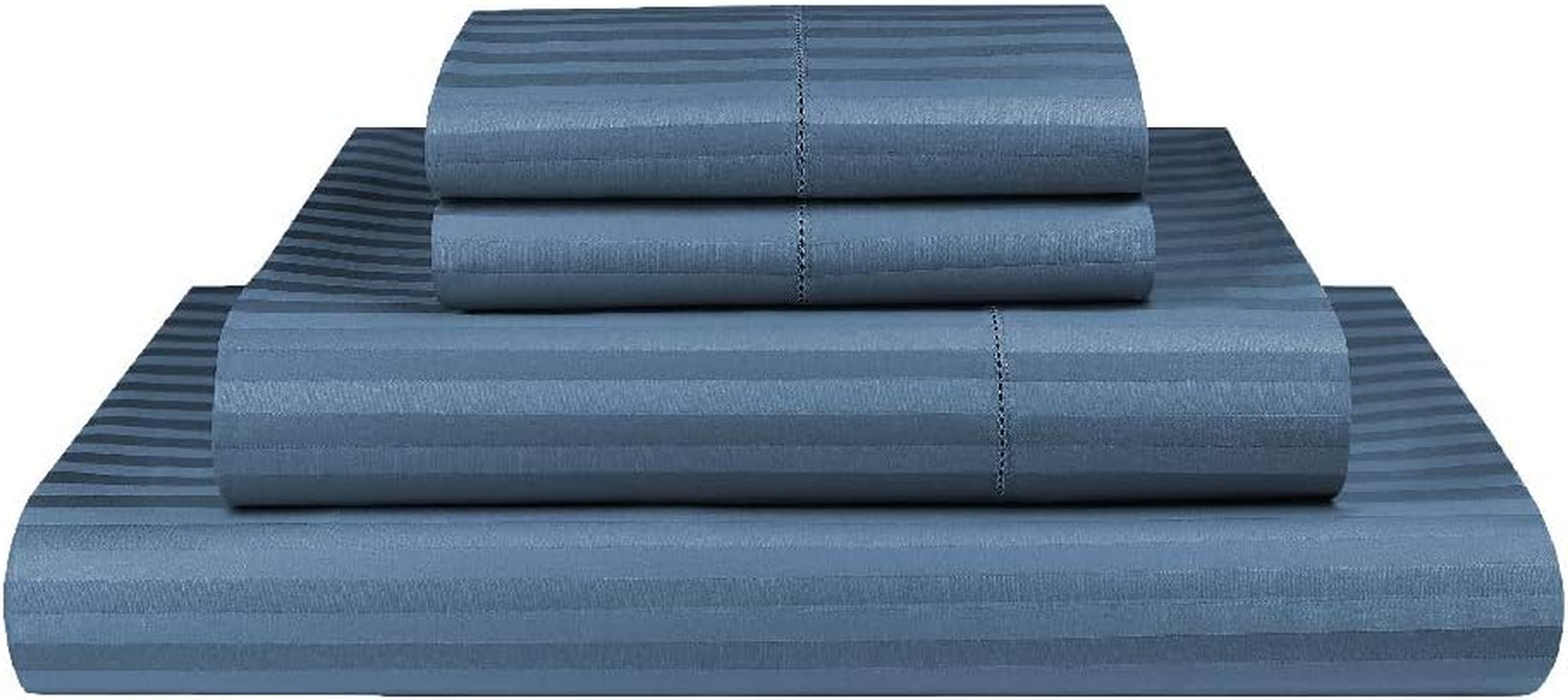 Luxor Linen Dreamfields 1000TC Ultra Soft Microfibre Sheet Set (Flat Sheet, Fitted Sheet, Two Pillowcases), Ocean, King