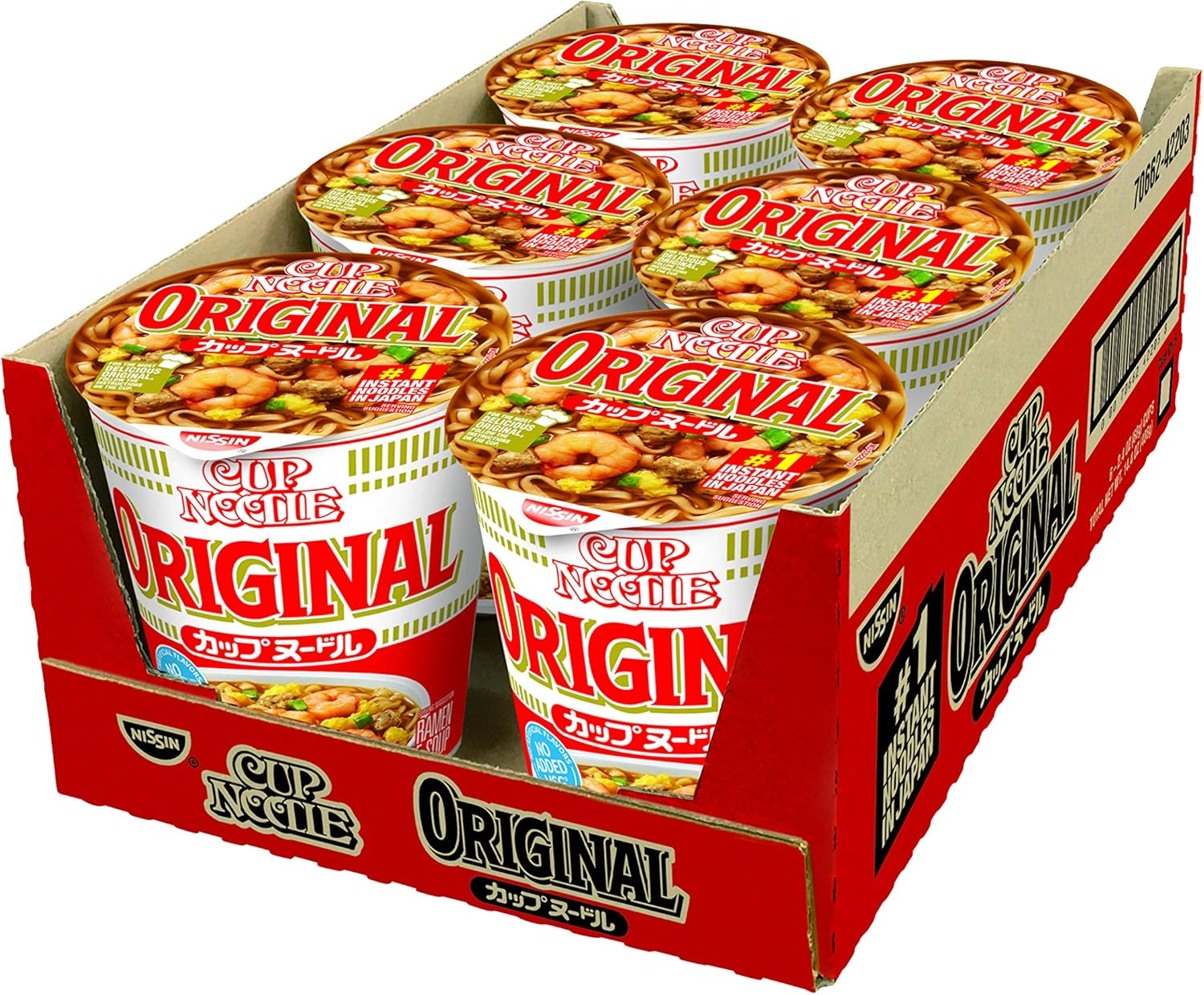 Nissin Cup Noodle Ramen Noodle Soup, Original, 2.4 Ounce (Pack of 6)