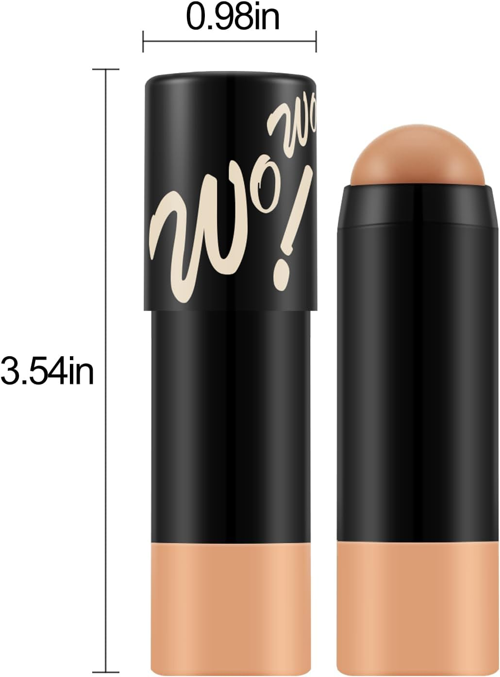 Matte Foundation Stick,Lightweight Buildable Full Coverage, Longwear Face Foundation，Concealer Stick,Waterproof image number 6