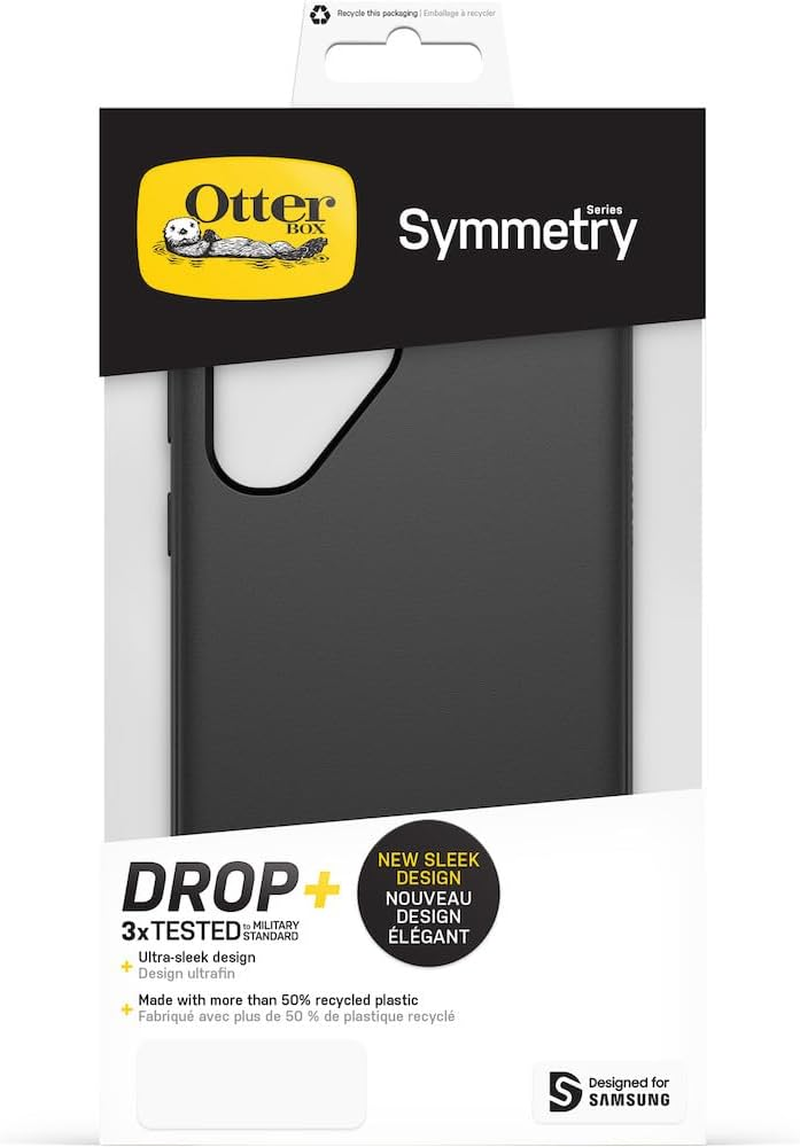Otterbox Symmetry Series Phone Case for Samsung Galaxy S23 Ultra, Black image number 4