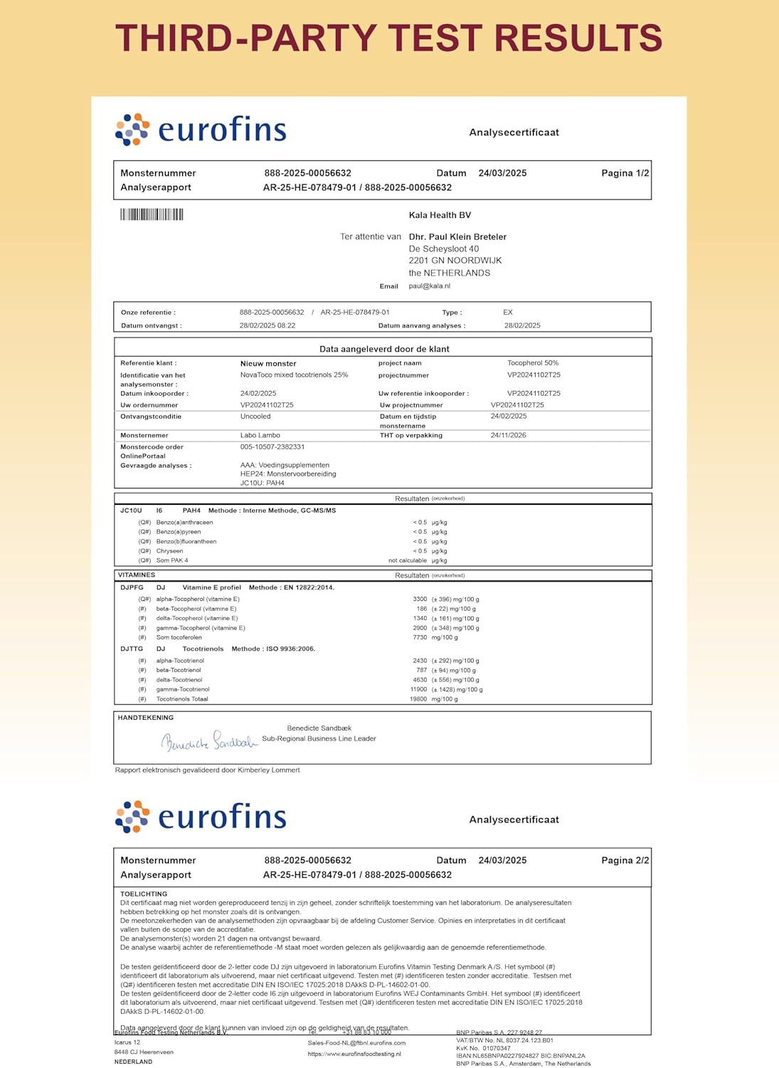 Kala Health Unique Formula with All 8 Tocopherols and Tocotrienols Vitamin E &ndash; Contains No Pah&rsquo;S, Heavy Metals, Contaminants or Preservatives - Certified Sustainable - Hair, Scars and Skin (60) image number 3