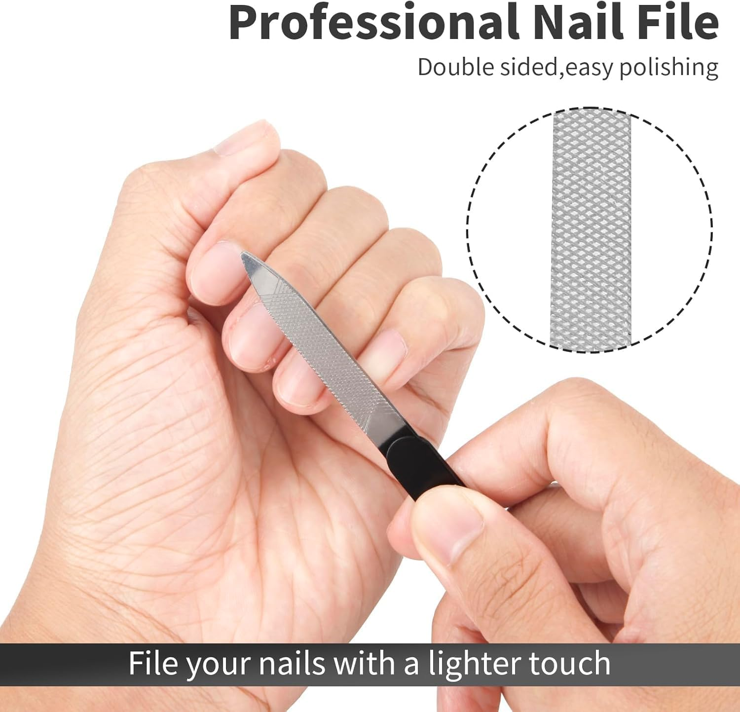 10-Piece Nail Clipper Set-Heavy Duty for Thick/Ingrown Nails,304 Stainless Steel,Ergonomic Handle,Pu Storage Case - Family &Travel Use image number 1