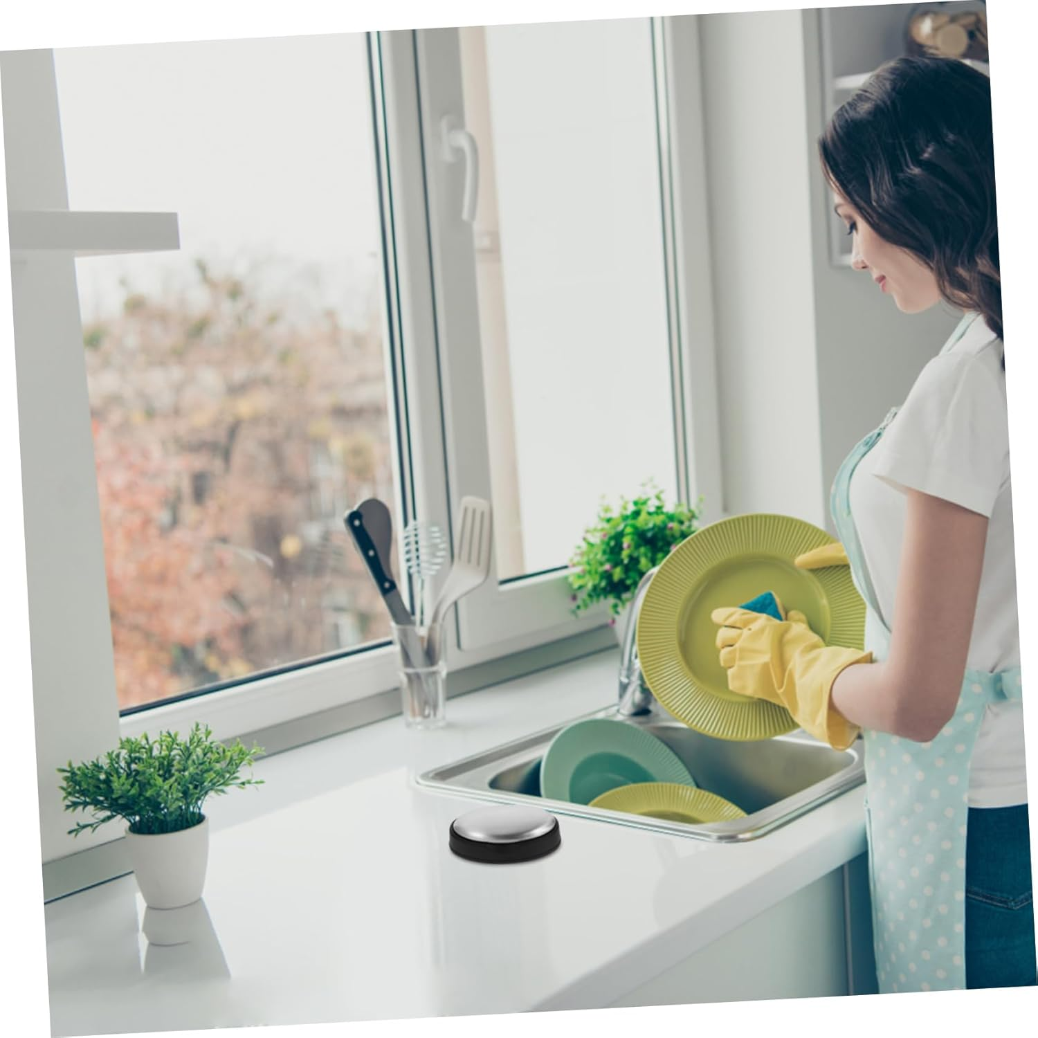 Stainless Steel Soap Odor Remover Bar 304 Metal Odor Absorber for Strong Smells Hand Cleaning Kitchen Use with Base Holder Oval Shape image number 1