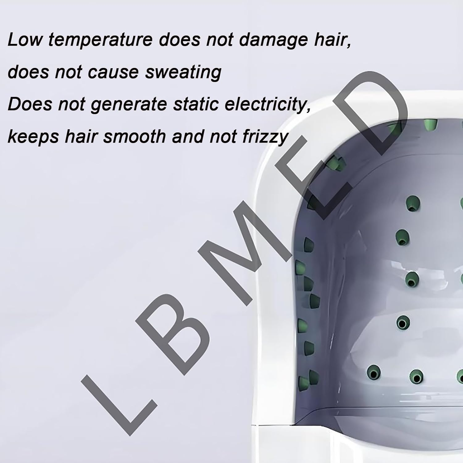 Standing Hair Steamer, Automatic Hair Drying Machine with Broken Hair Collection Box, Adjustable Temperature and 2-4Min Quick Drying, Healthy Scalp Care, Soft Non-Drying, Low Noise, for Salon image number 3