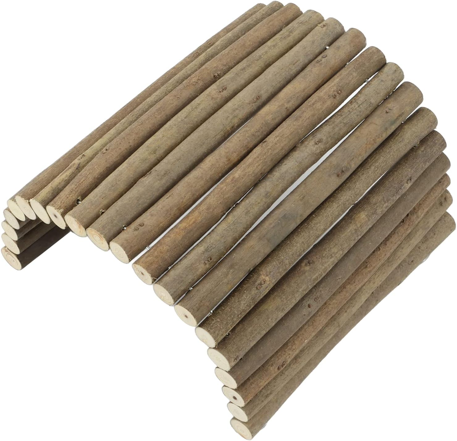 Small Animal Bendy Bridge, Chew Toy Extra Large Safe Exercise Guinea Pig Wooden Tunnel Teeth Cleaning for Chinchilla for Rabbit for Ferret (20 * 30CM) image number 6