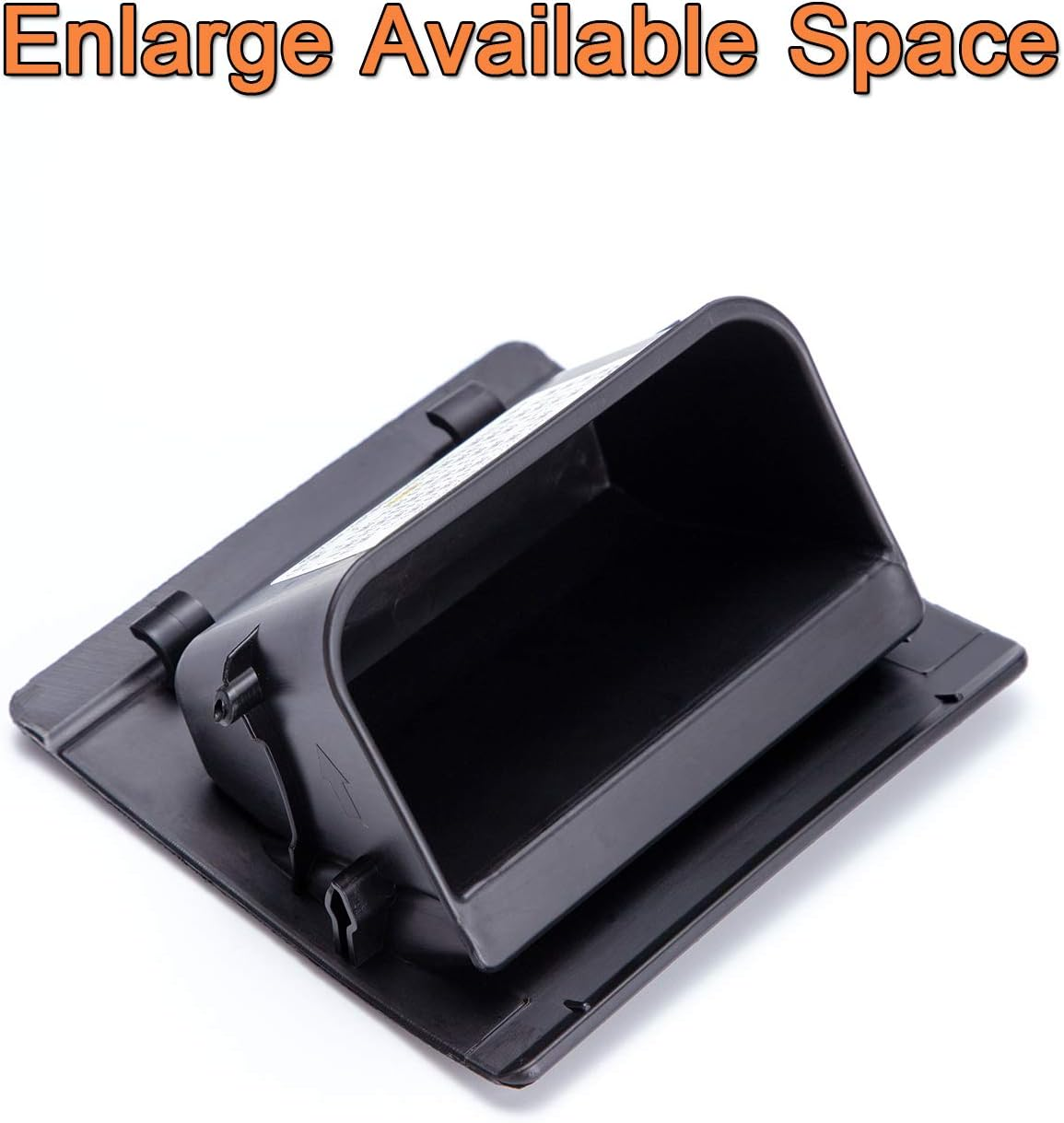 JKCOVER Interior Inner ABS Black Fuse Box Coin Container Storage Dash Tray Compatible with Subaru XV Crosstrek Forester Outback Legacy Impreza WRX STI Ascent (Black) image number 3