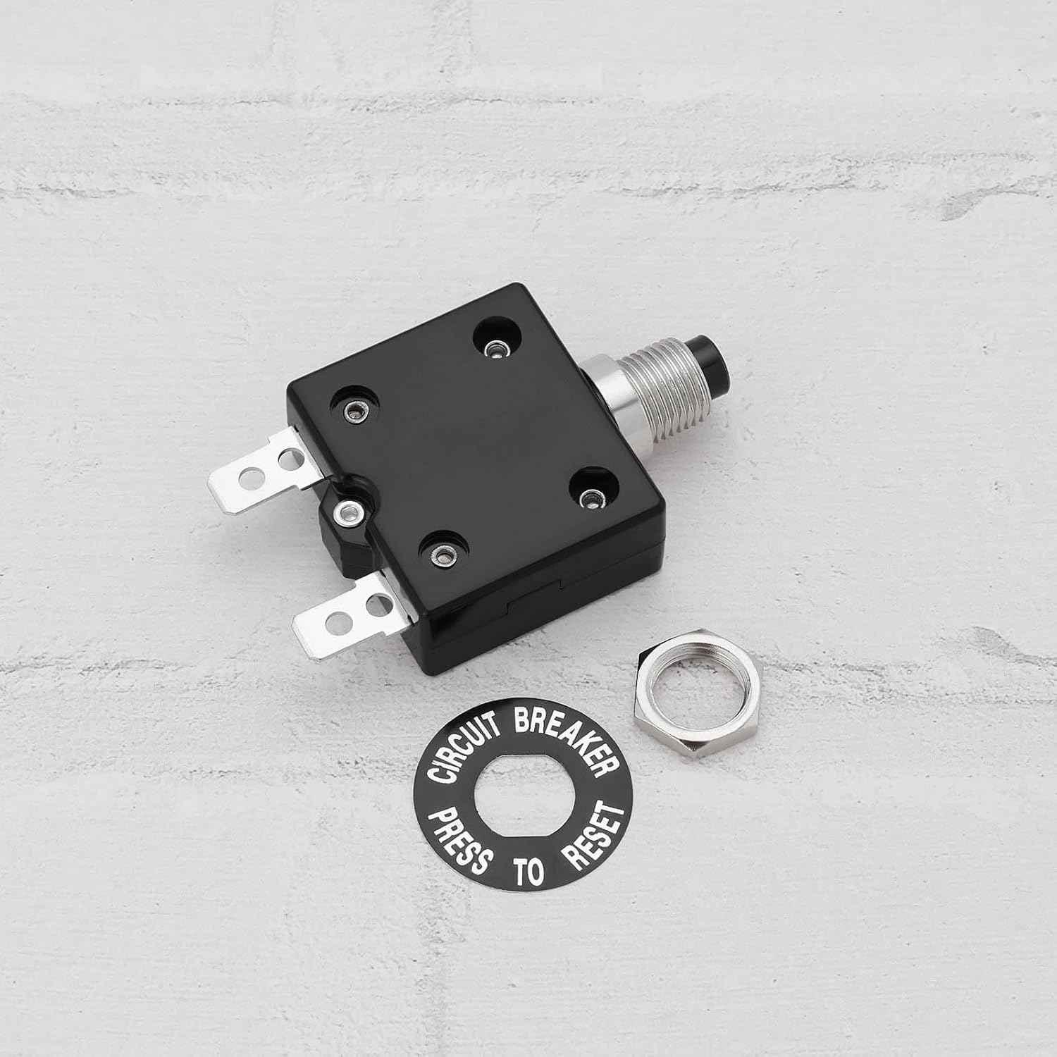 2Pcs 10Amp 125-250V AC 50V DC Push Button Circuit Breaker Thermal Overload Protector L1 Series Manual Reset Thermal Circuit Breaker image number 3