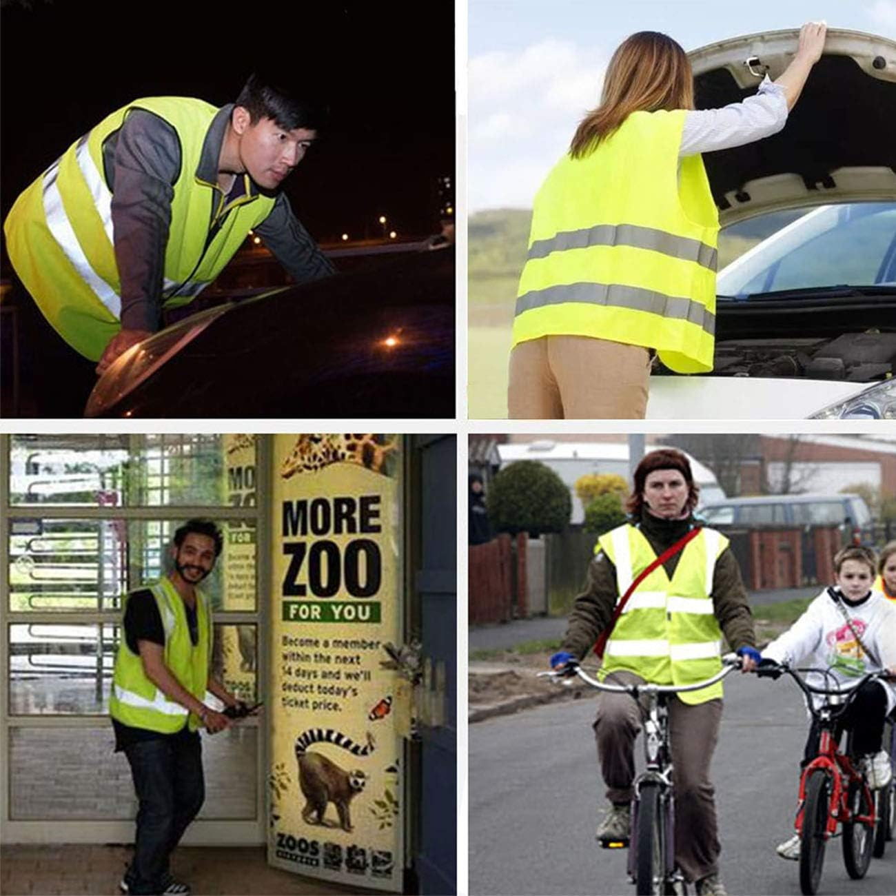 Warning Triangle Kit Foldable Safety Triangle Kit Car Emergency Roadside Kit with Warning Triangle and Reflective Safety Vest image number 3