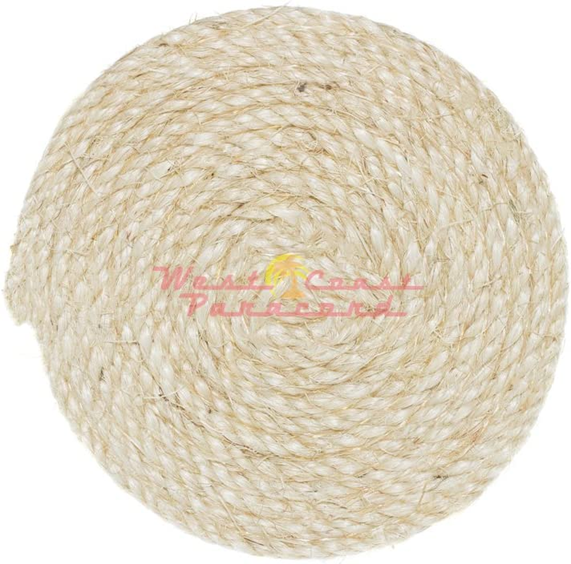 1/4-Inch Premium Sisal Rope - 100Ft - Pet Friendly image number 1
