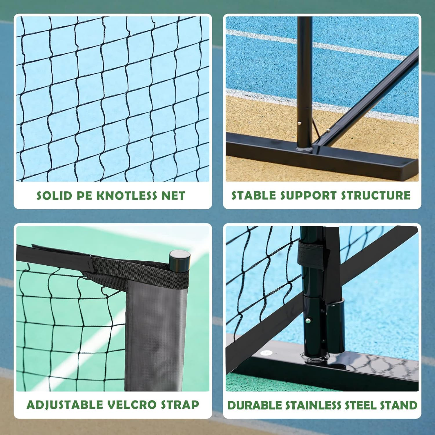 Pickleball Net System,Portable Pickleball Net Outdoor,22 FT Full Size Net with Carrying Bag for Pickleball Enthusiasts image number 1