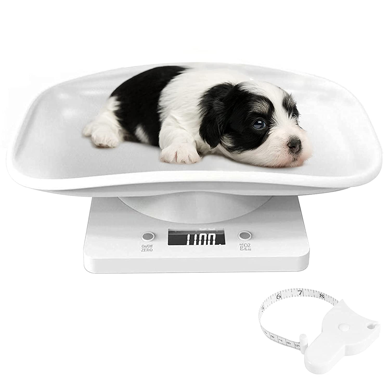 Digital Pet Scale, Multi-Function LED Scale Digital Weight with Height Tray Measure Accurately, Perfect for Puppy/К Itty/Hamster/Hedgehog/Food, Capacity up to 22 Lb, Length 11Inch image number 4