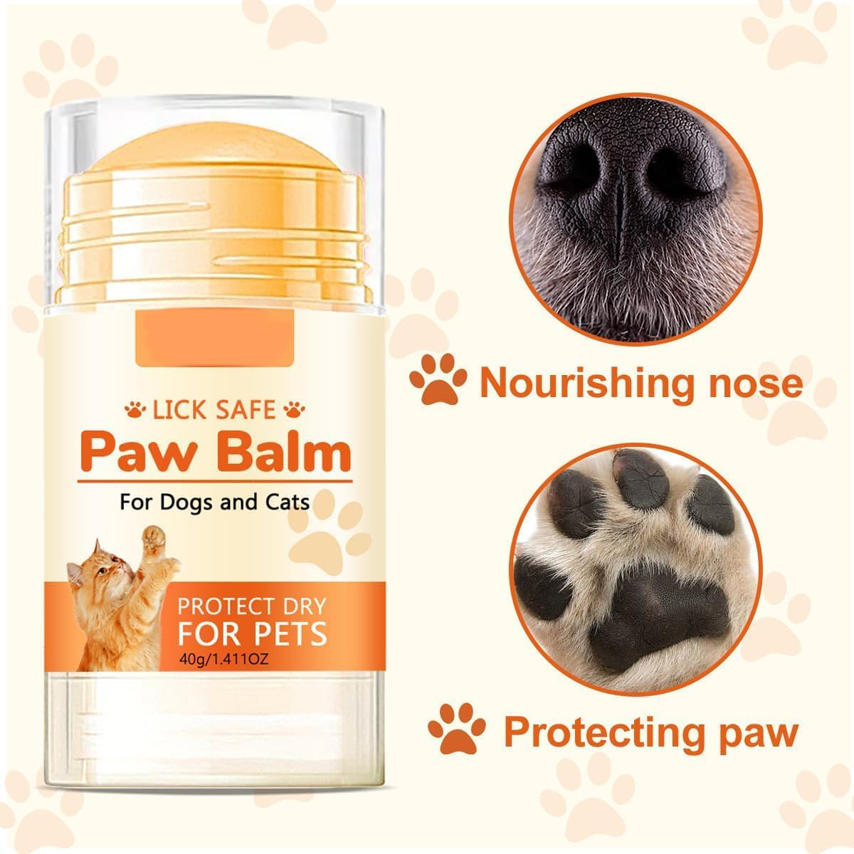 2 Bottles Paw Ointment- 40G,Natural Leak-Proof Paw Butter for Dogs,Moisturiser Dogs Moisturiser,Snow and Dry Weather Protection Cat Paw Butter,Dog Paw Balm,Dog Paw Balm for Travel image number 4