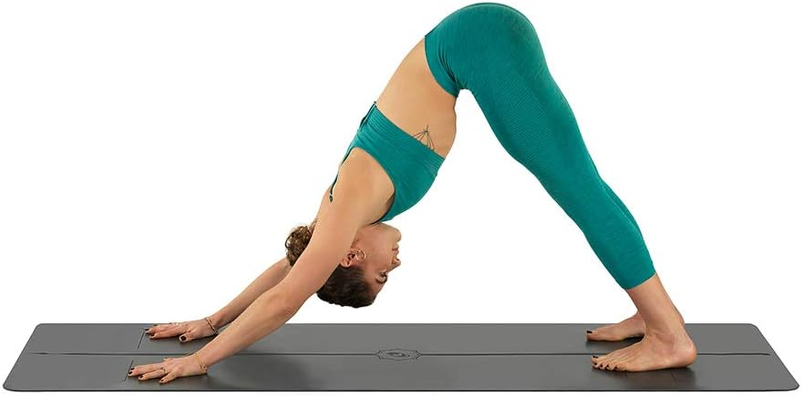 Liforme Evolve Yoga Mat &ndash; Free Yoga Bag Included - Patented Alignment System, Warrior-Like Grip, Non-Slip, Eco-Friendly and Biodegradable, Sweat-Resistant, Long, Wide and 4.2Mm Thick Mat for Comfort - Grey image number 6