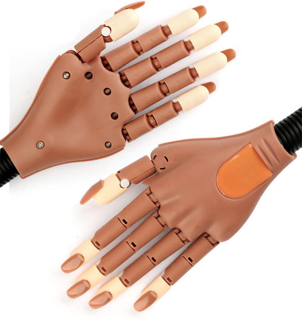 Nail Design Practice Hands, Finger Training, Flexible and Adjustable Hand Training, with 400 Fake Nails image number 3