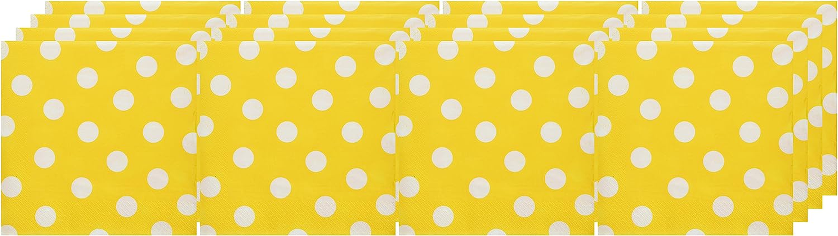 Dots Lunch Napkins Yellow Sunshine