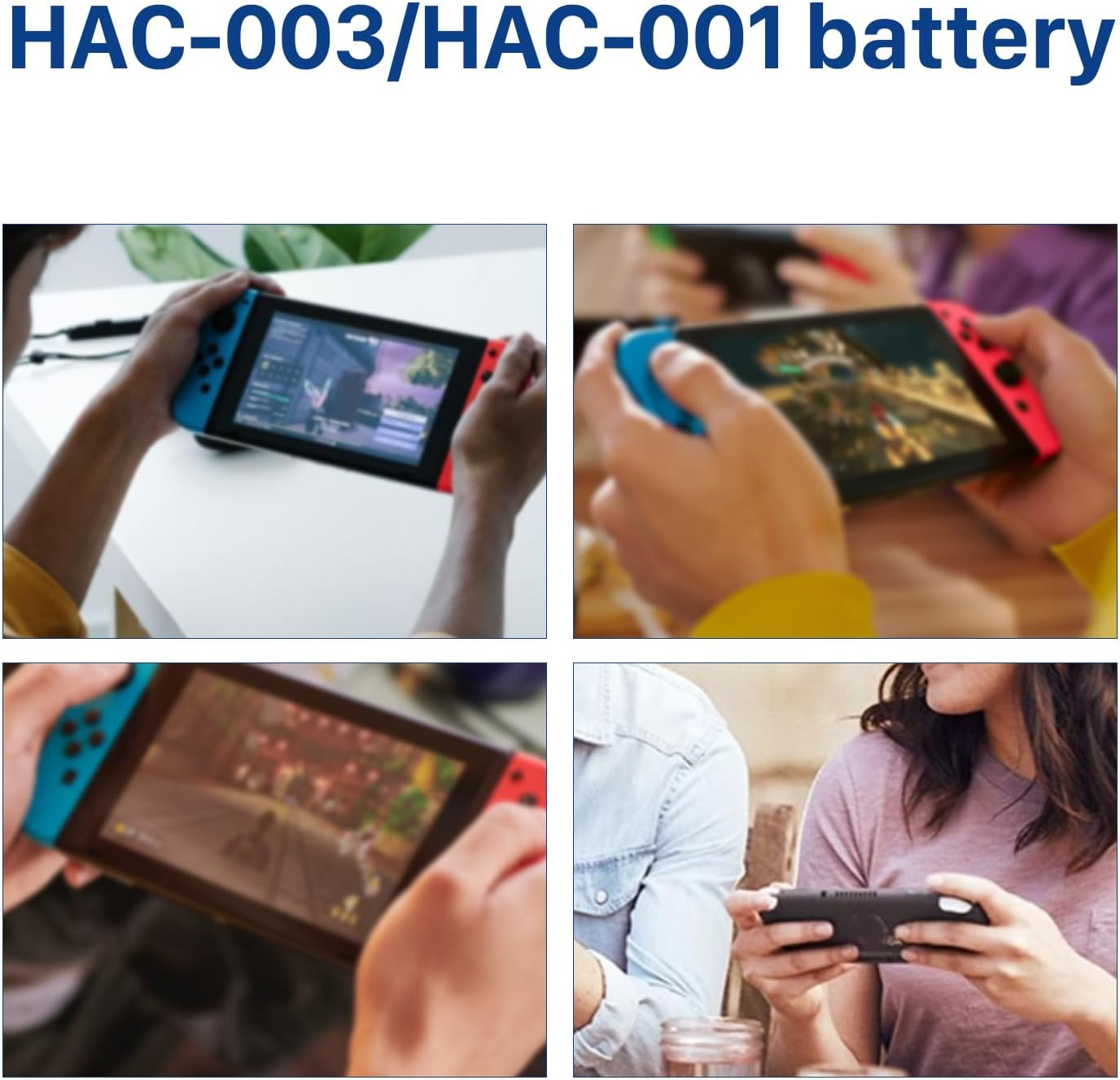 Battery for HAC-003, [2025 Upgraded] 5180Mah Replacement Battery for Nintendo Switch 2017 Game Console HAC-001 HAC-A-BPHAT-C0 HAC-S-JP Internal Battery image number 3