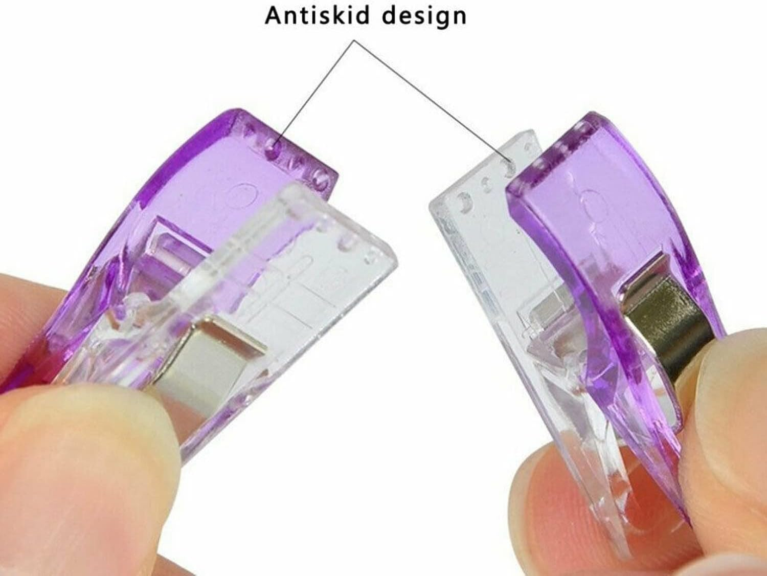 Durable Multipurpose Sewing Clips - 100PCS No-Pin Fabric Clips for Quilting, Sewing & DIY Crafts image number 3