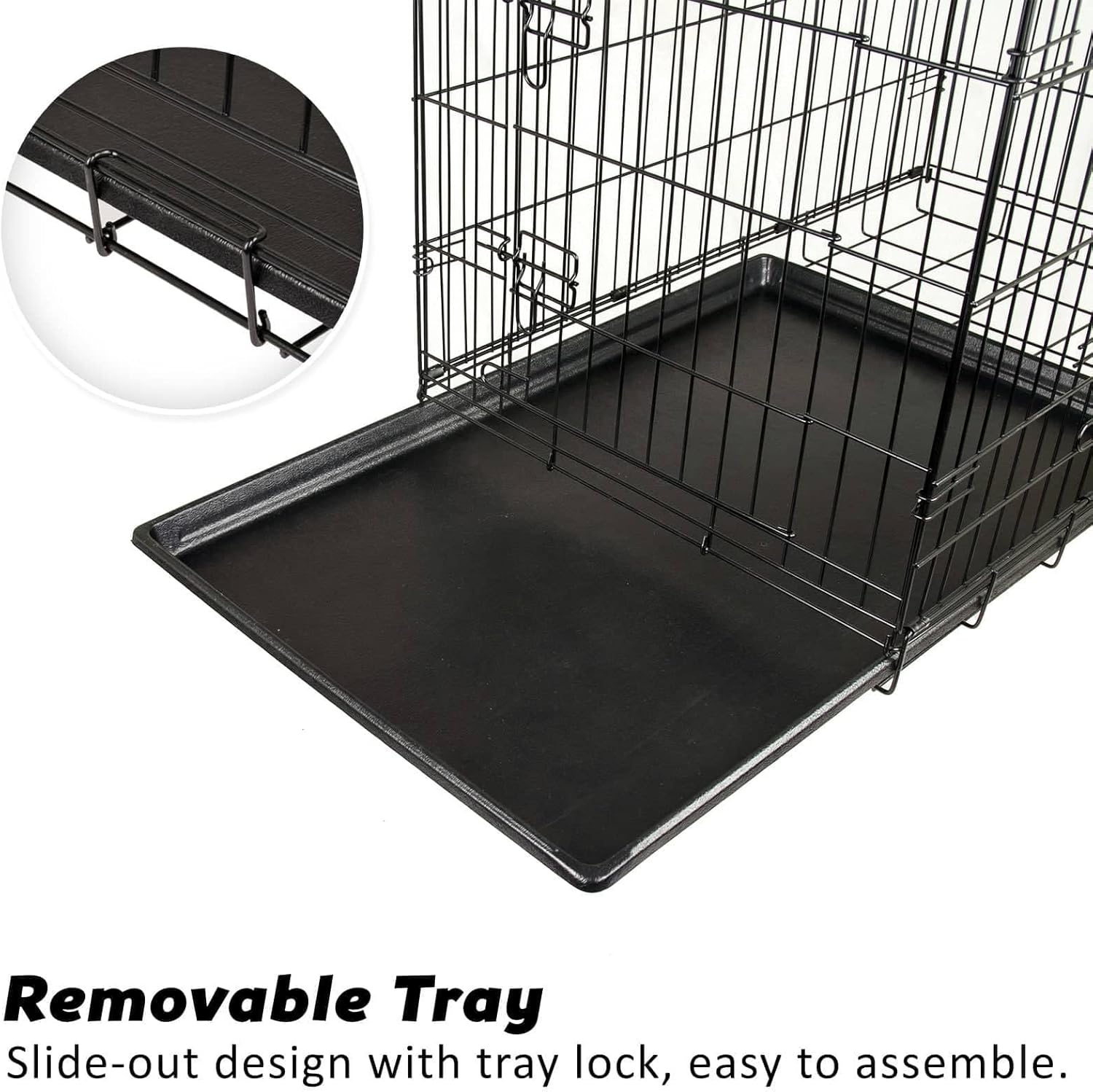 Dog Cage with Removable Tray (PET-WC24) image number 1