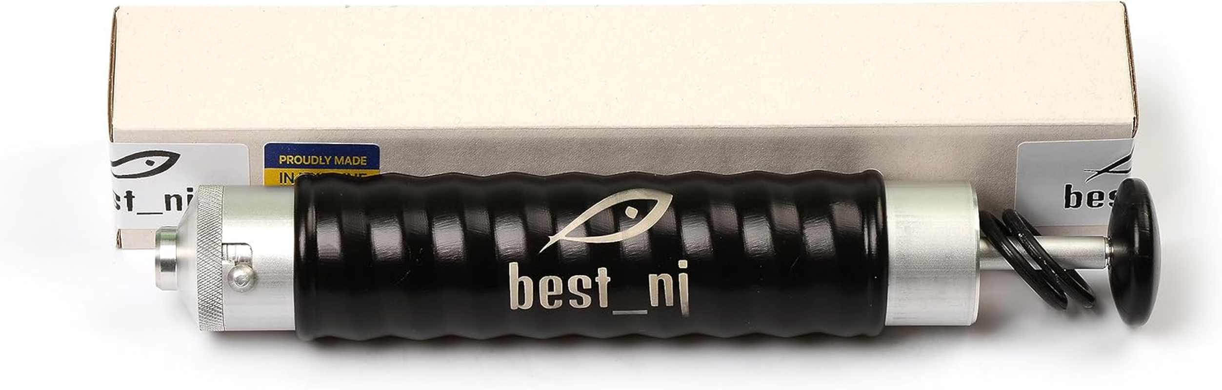 120 Ml Aluminum Injector for Soft Plastic Plastisol Fishing Lure Molds Locking Nozzle image number 4