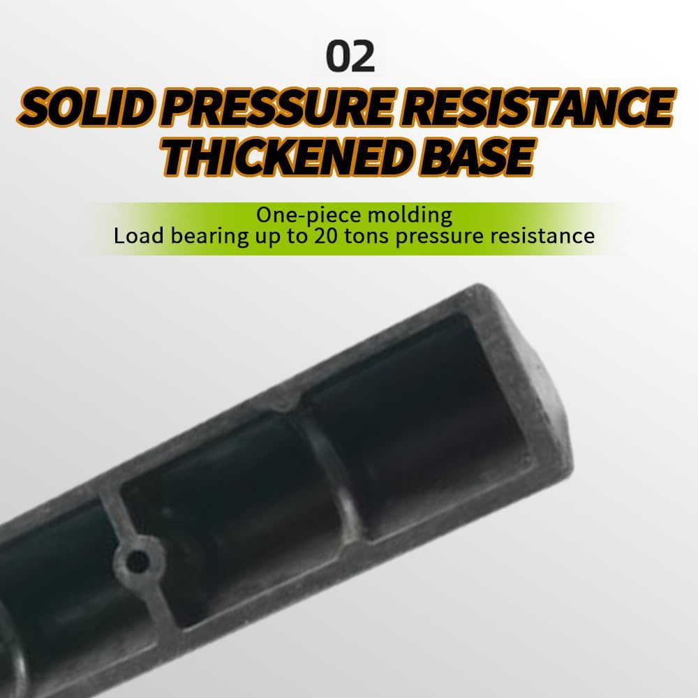 TOMVAES Garage Floor Stops for Vehicles,Truck Curb Tire Wheel Guide Blocks, Car Park Aid Assist Bumpers/Stopper for Driveway Stop for Car Vans Trucks Tire Wheel Guide Block Protect Bumper image number 5