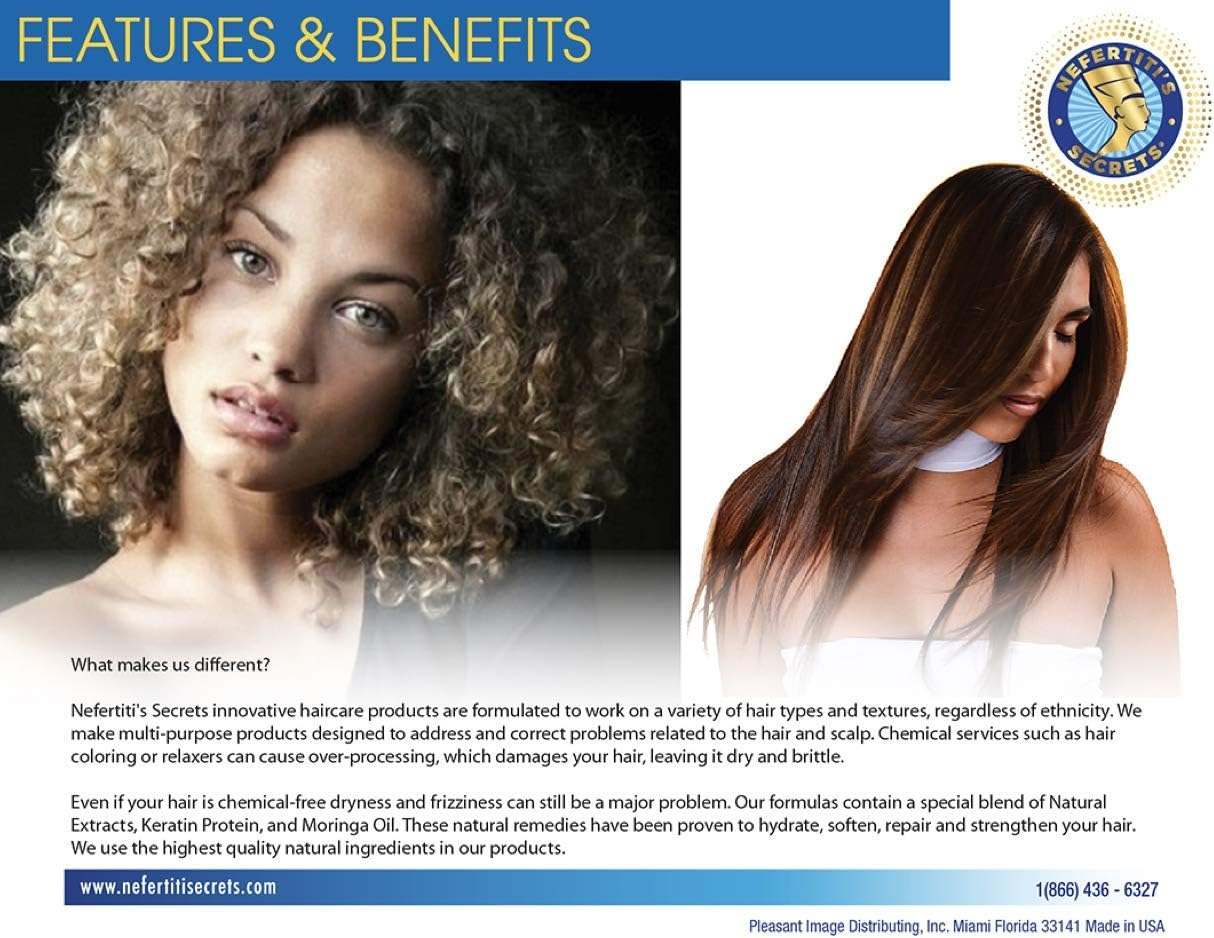 Nefertiti&rsquo;S Secrets Complete Hydration Conditioner | Moringa Oil & Rosemary Hair Conditioner Hydrating | for Frizzy & Damaged Hair | Hair Repair | 8 Oz / 236 Ml