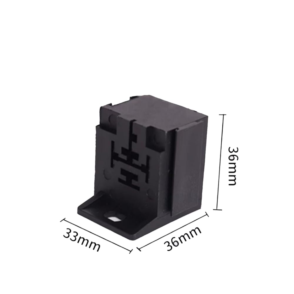 10 PCS Relay Base Holders, 12V/24V 30-80A 5 Pin Sockets with 50 Terminals 6.3Mm/0.24In Kits, Automobile Universal Replacement Accessories, for Most Cars, Trucks and Vans image number 1